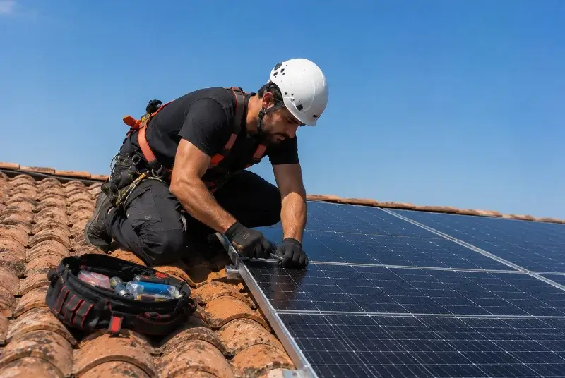 Maintenance et monitoring de panneaux solaires à Vallègue