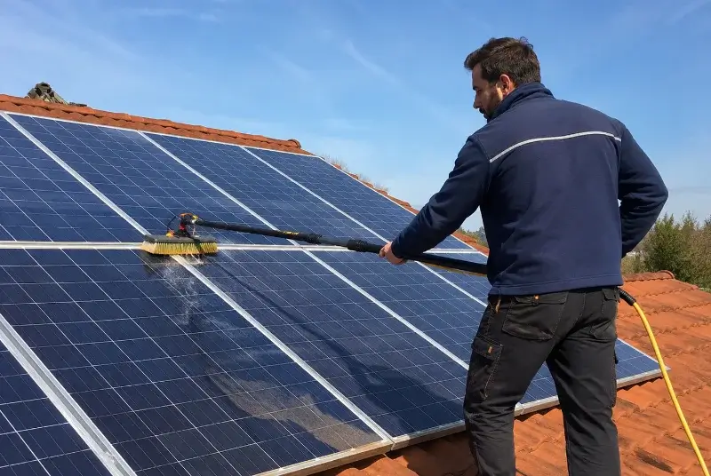 Nettoyage et entretien de panneaux solaires à Vallègue