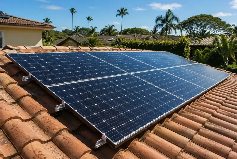 Installation de panneaux solaires à Vallègue